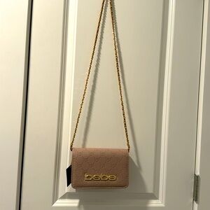 NWT Bebe crossbody in dusty rose